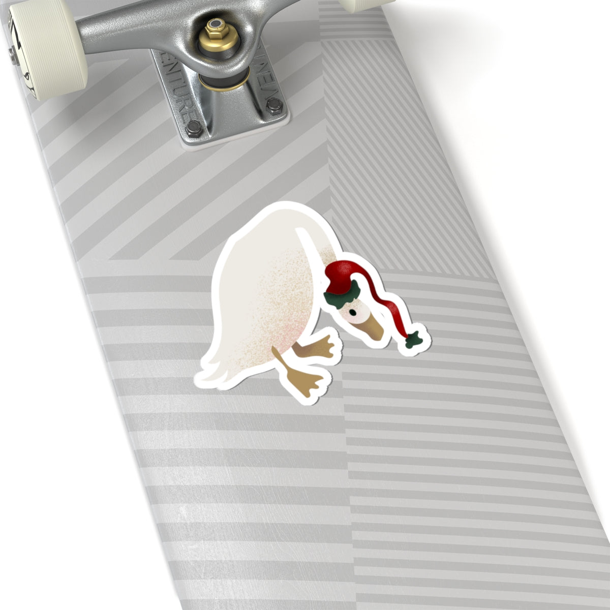 Holiday Goose Kiss-Cut Sticker