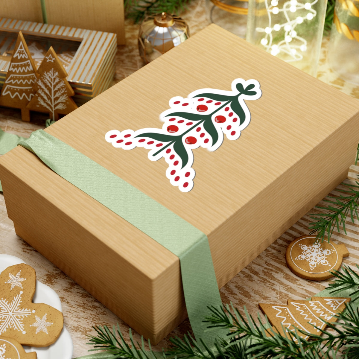 Little Scandi Tree Kiss-Cut Sticker