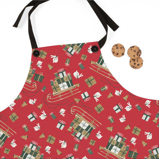Holiday Sleigh Apron