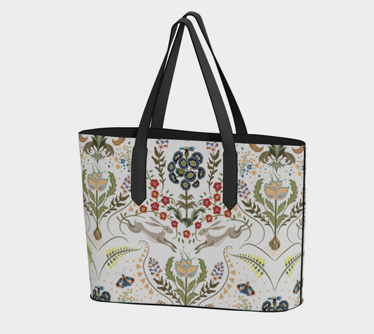 Heritage Garden Vegan Leather Tote Bag