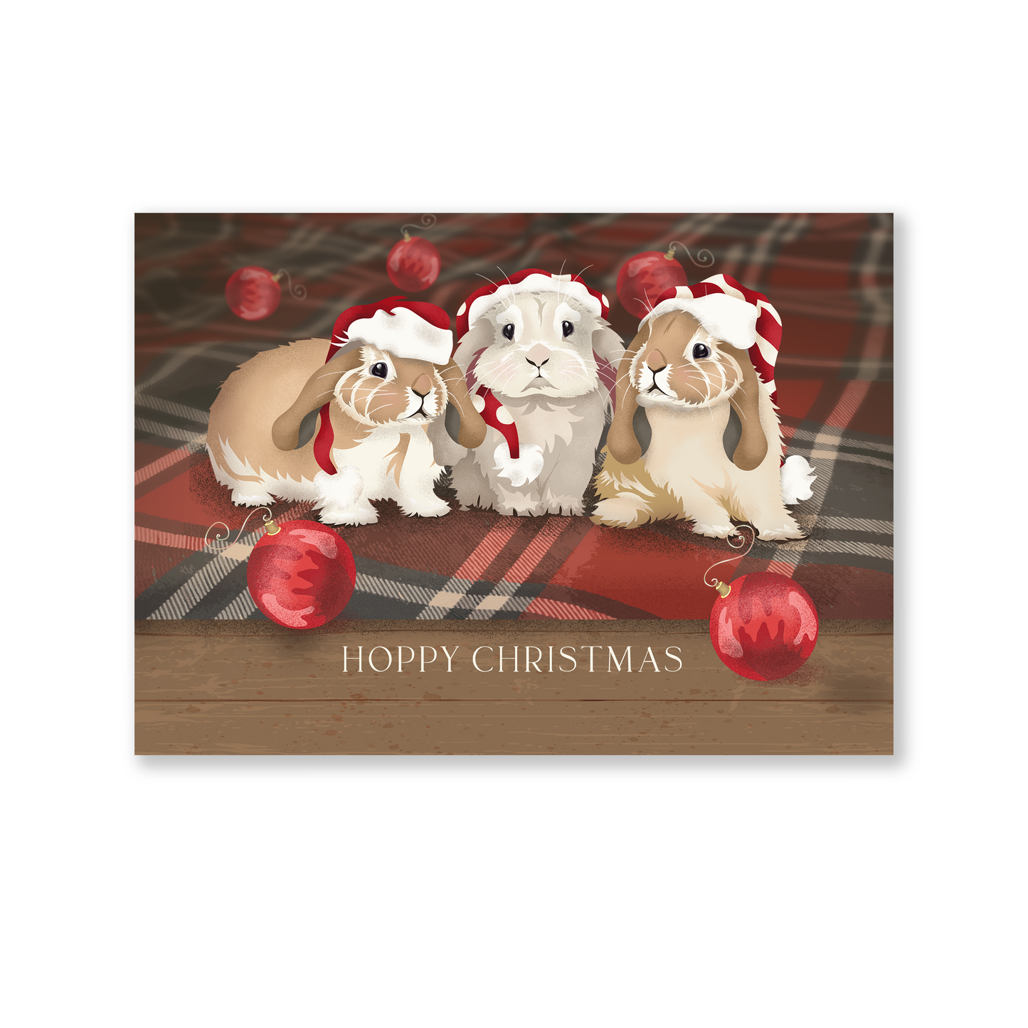 Hoppy Christmas single card