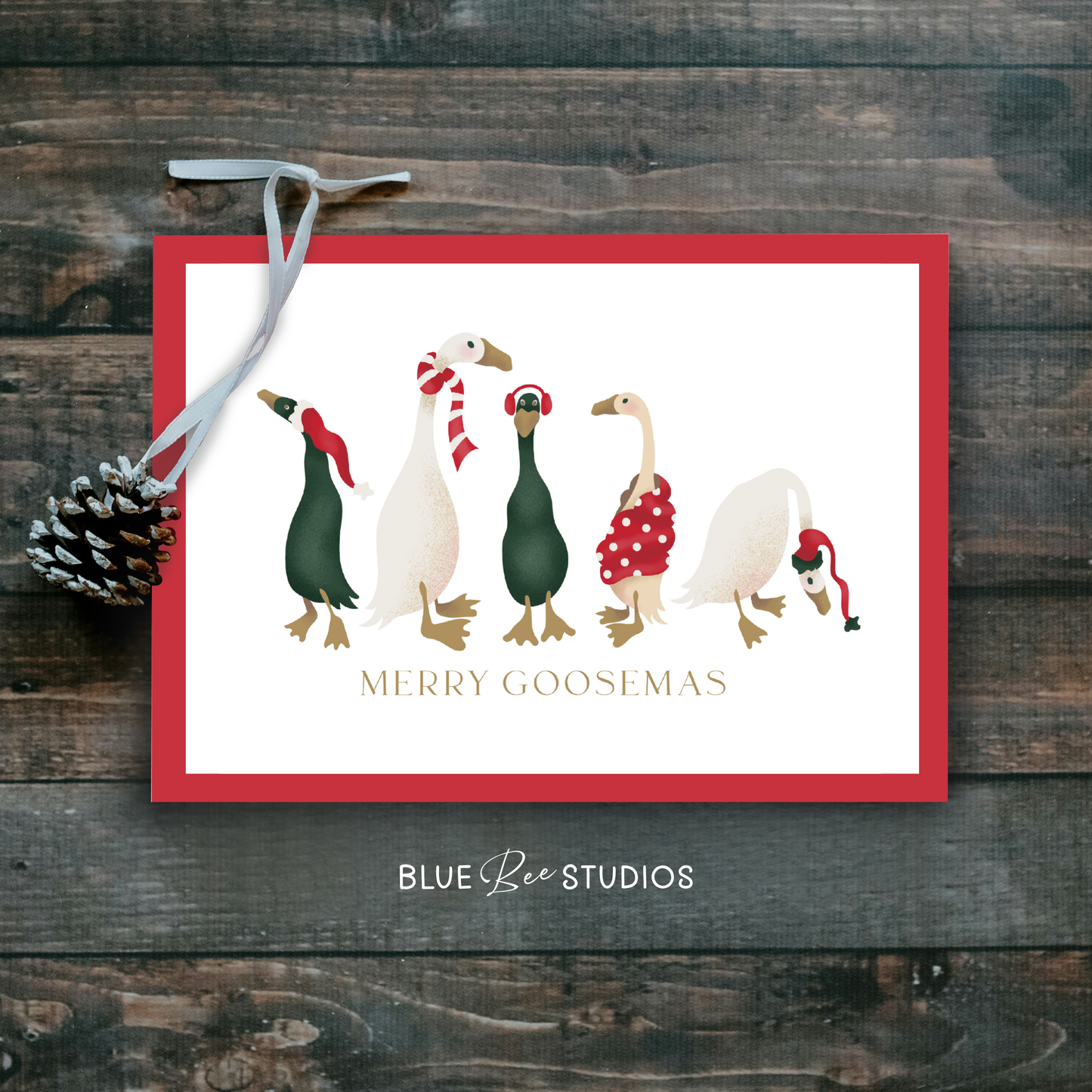 Merry Goosemas Holiday Card 6 pack