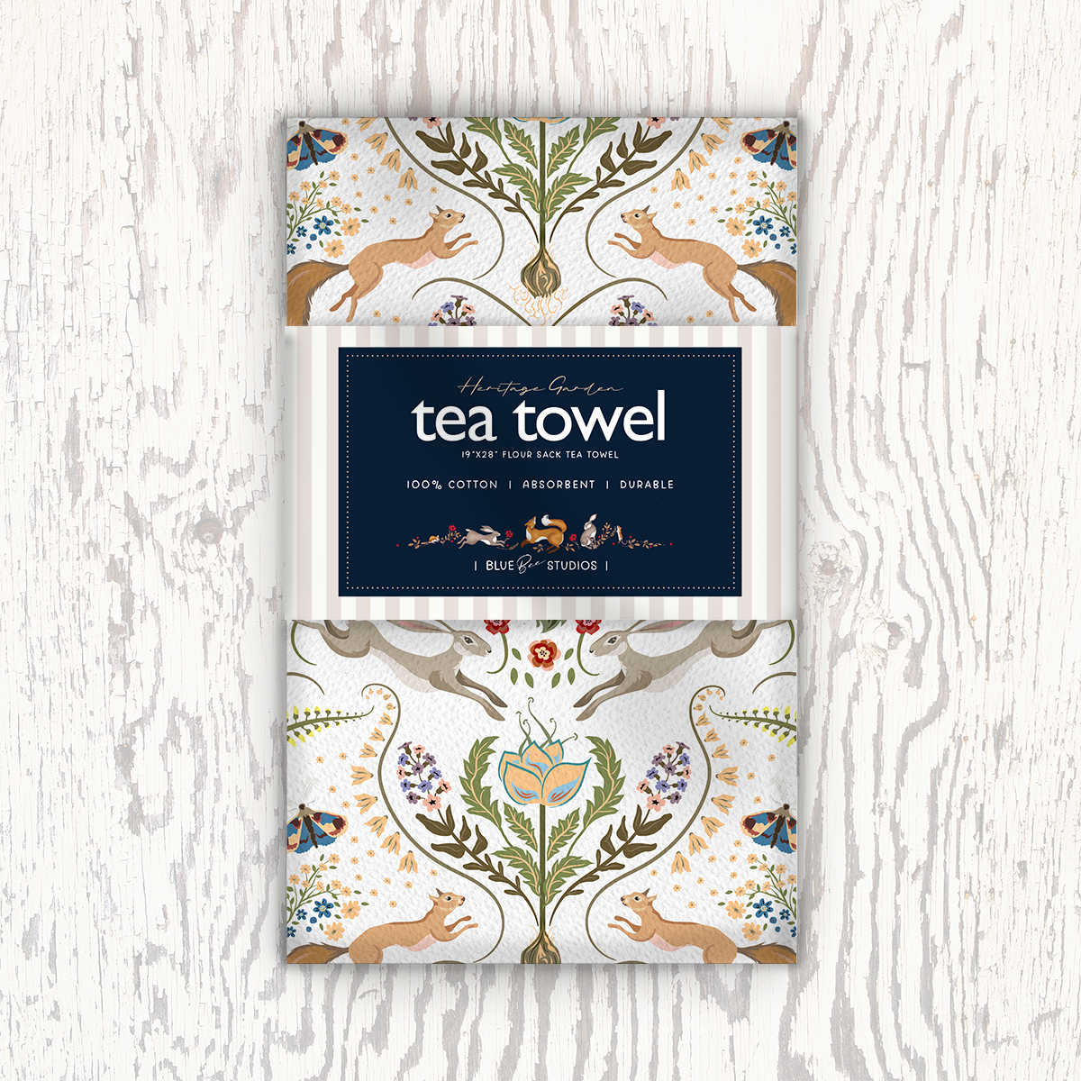 Heritage Garden Flour Sack Tea Towel