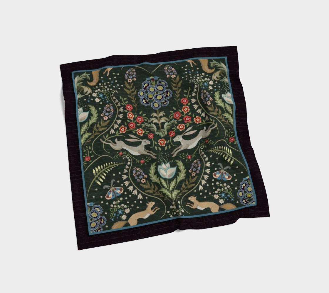 Heritage Garden Silk Scarf