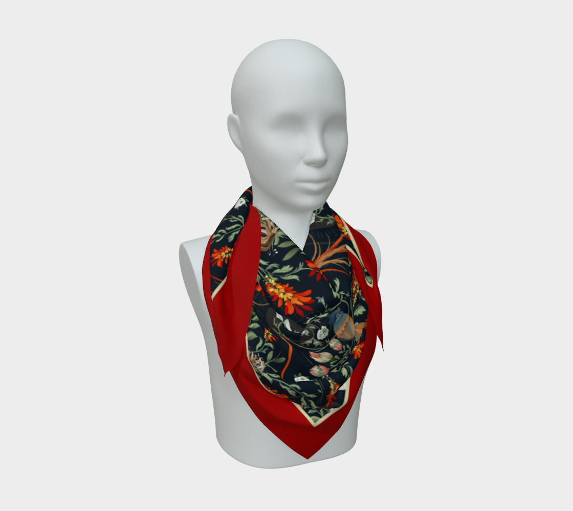 Flycatcher Silk Scarf