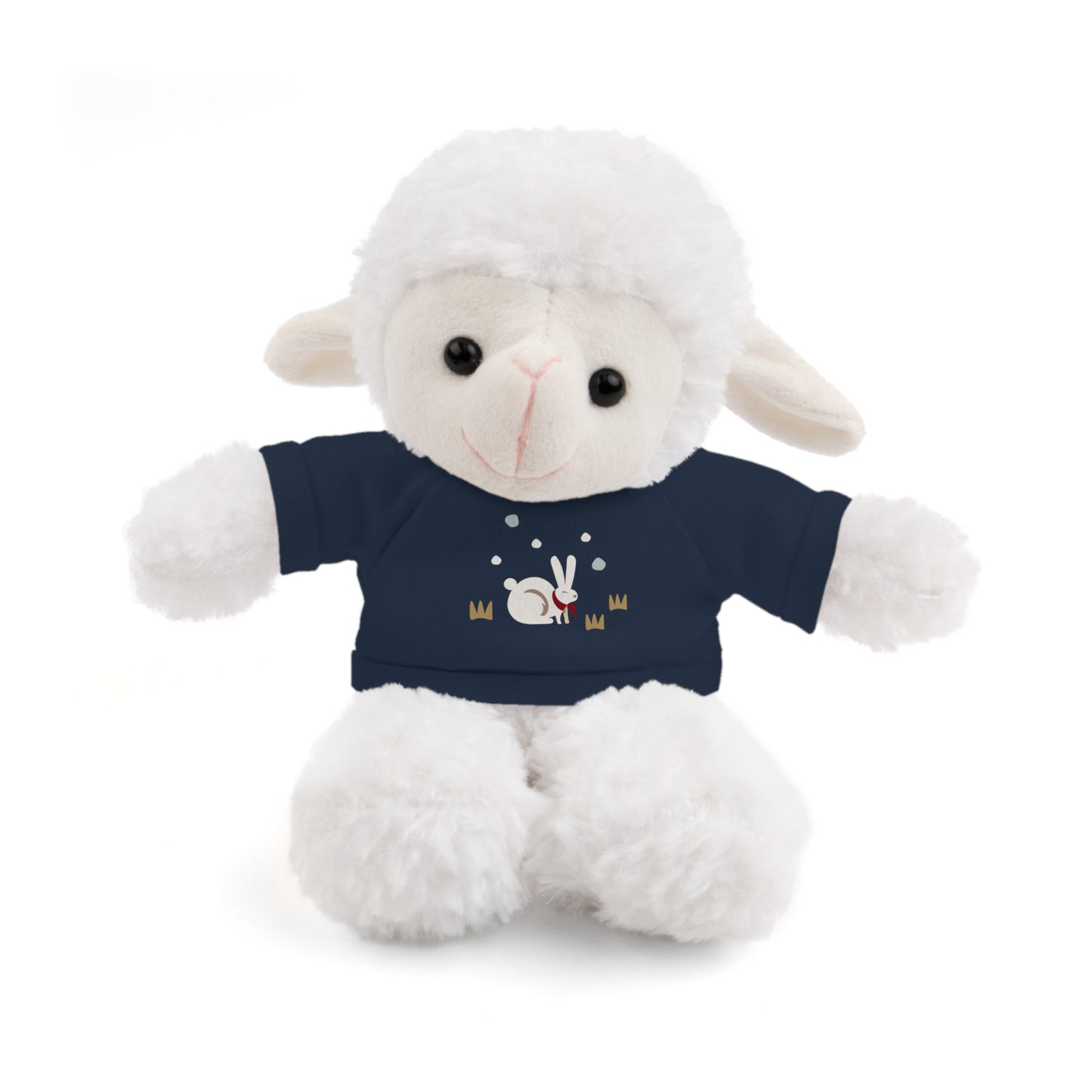 Adorable Plush Bear or Sheep with Snow Bunny Tee Shirt