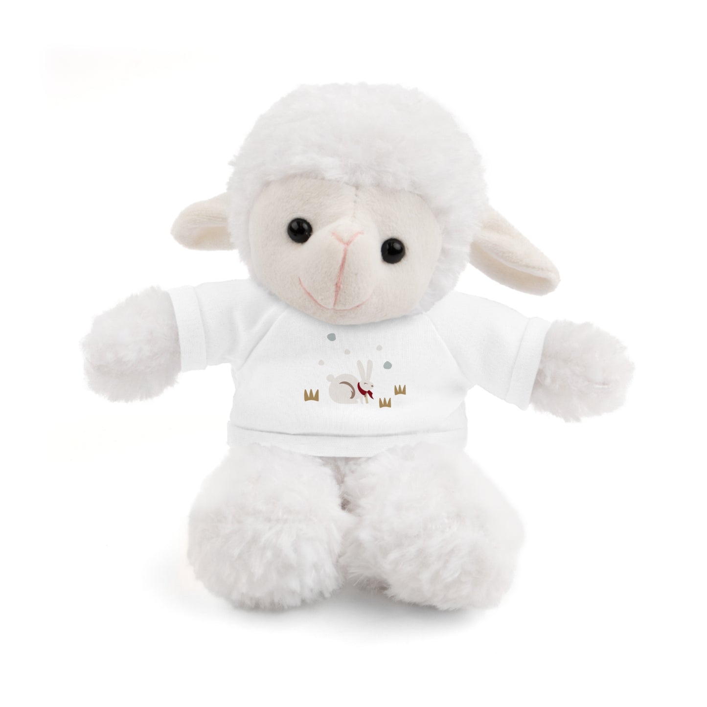 Adorable Plush Bear or Sheep with Snow Bunny Tee Shirt