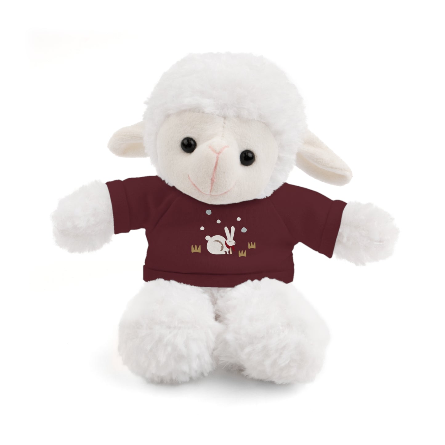 Adorable Plush Bear or Sheep with Snow Bunny Tee Shirt
