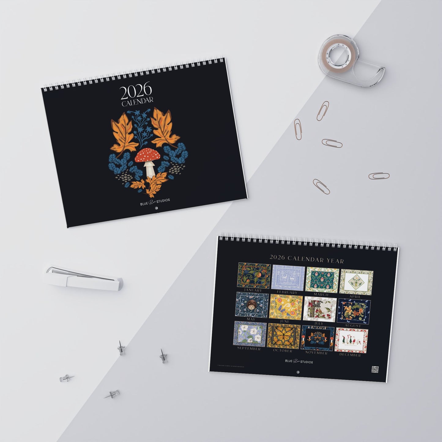 2026 Blue Bee Studios Wall Calendar