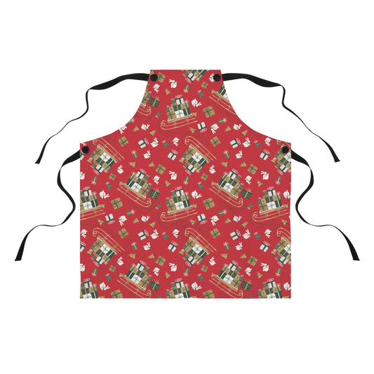 Holiday Sleigh Apron