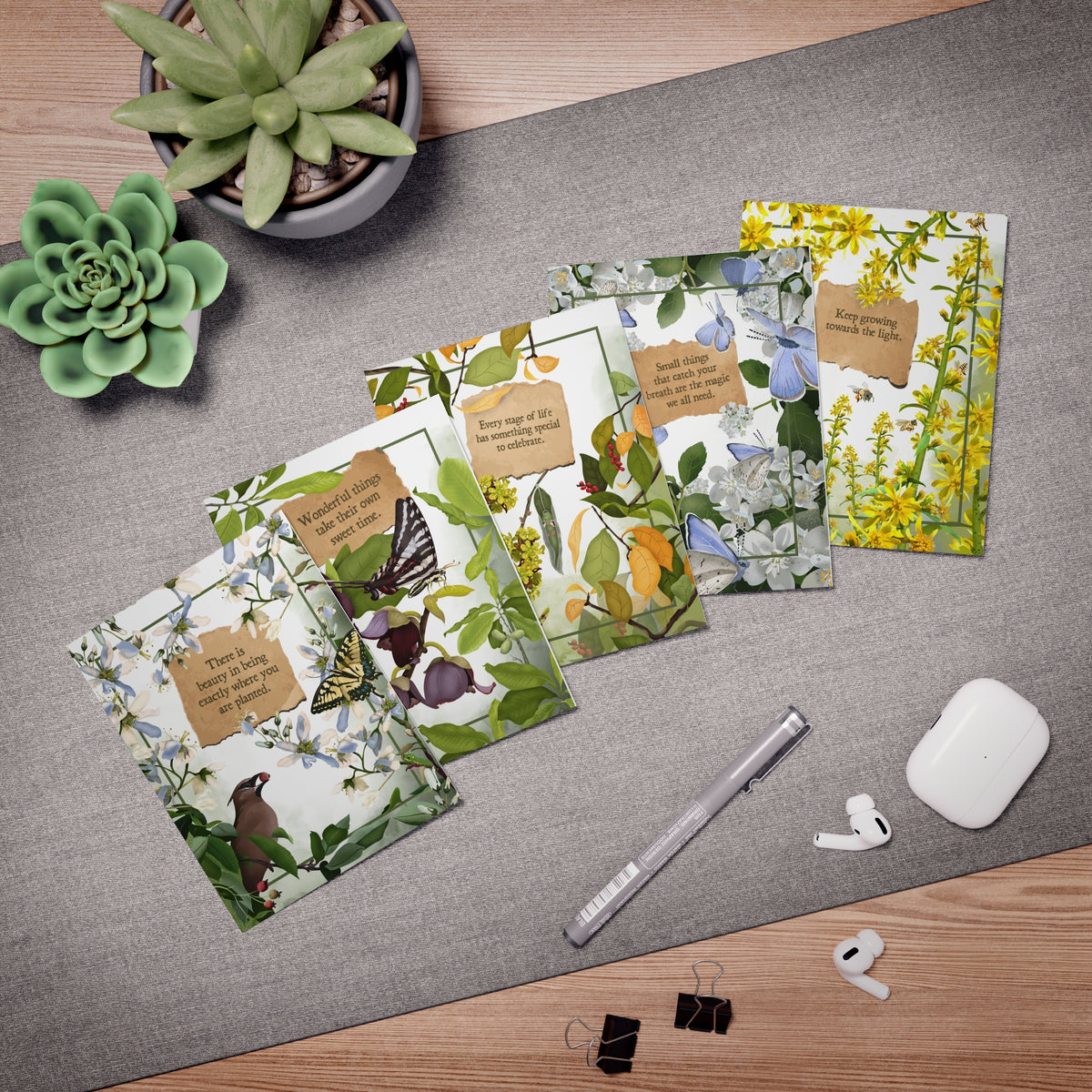 Pollinator Series | Set of 5 Art Greeting Cards