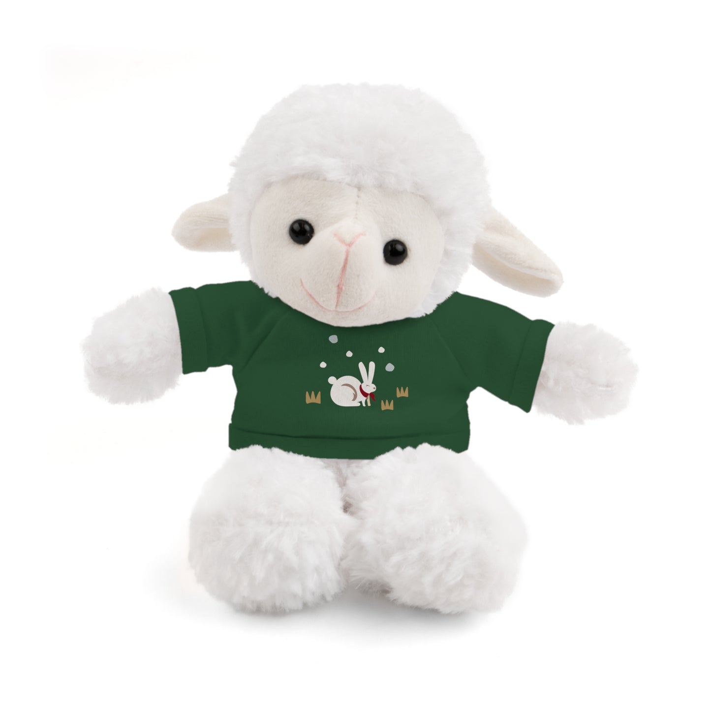 Adorable Plush Bear or Sheep with Snow Bunny Tee Shirt