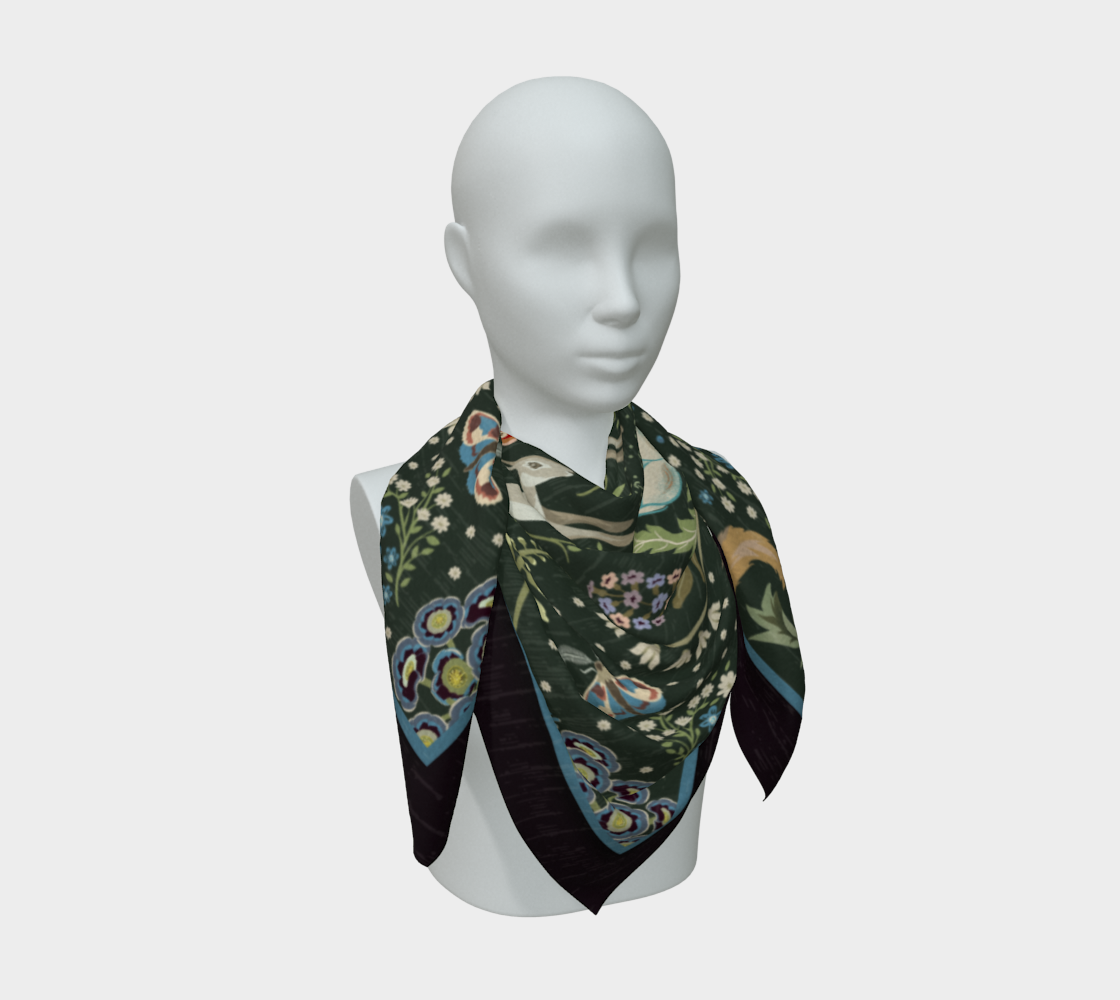 Heritage Garden Silk Scarf