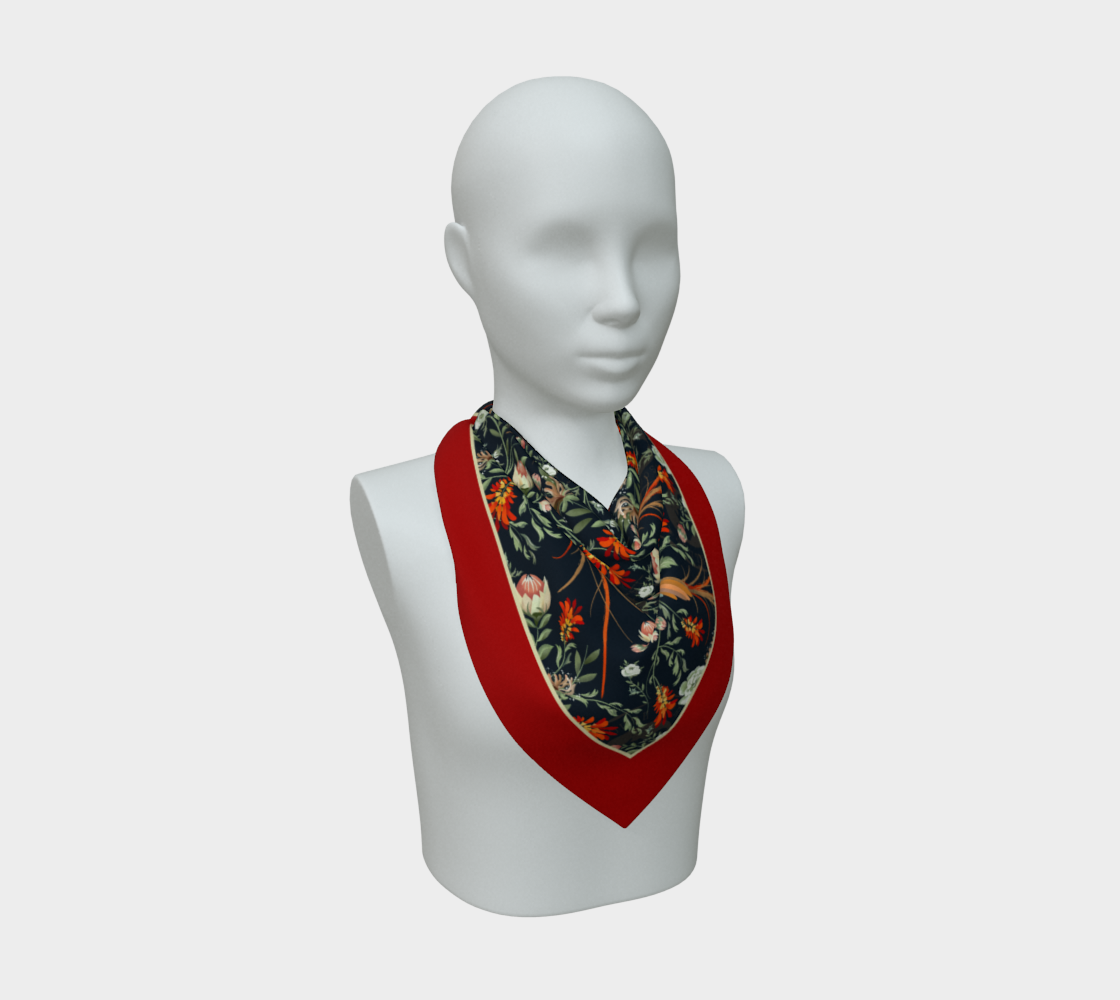 Flycatcher Silk Scarf