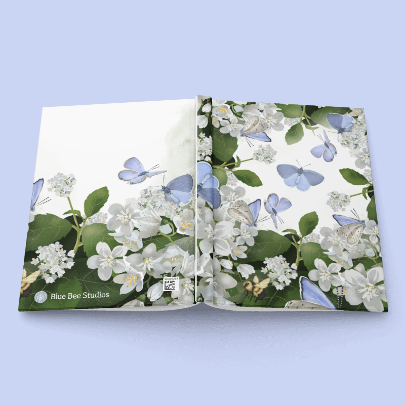 Blue Butterfly Dance | Hardcover Journal