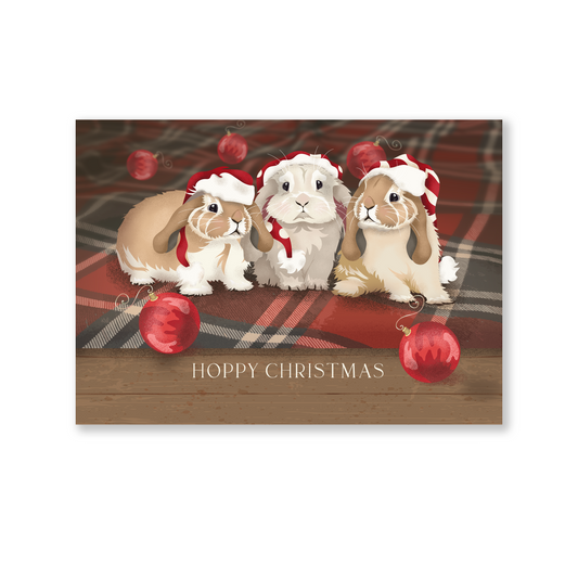 Hoppy Christmas single card