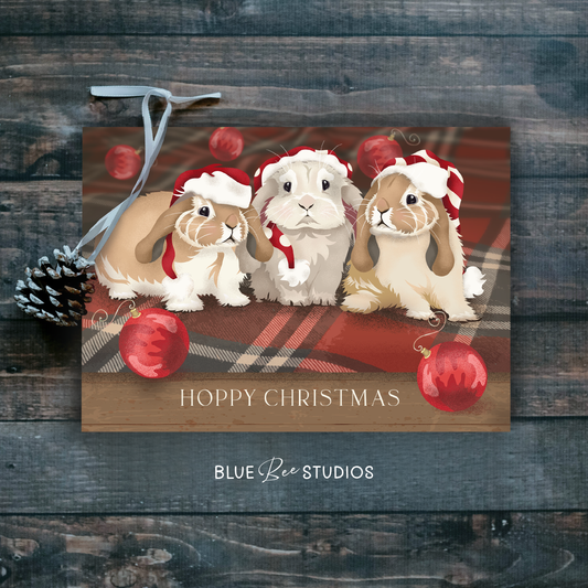Hoppy Christmas single card