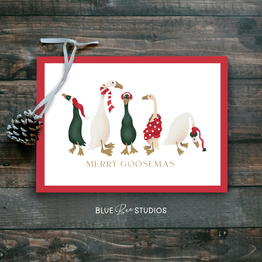 Merry Goosemas Holiday Card 6 pack
