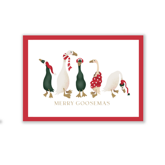 Merry Goosemas Single Card