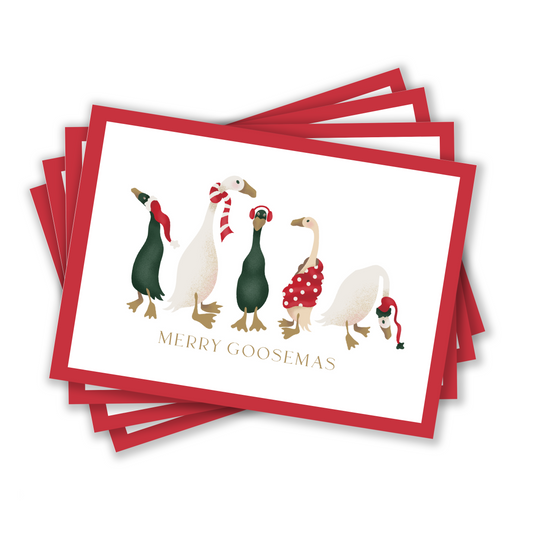 Merry Goosemas Holiday Card 6 pack