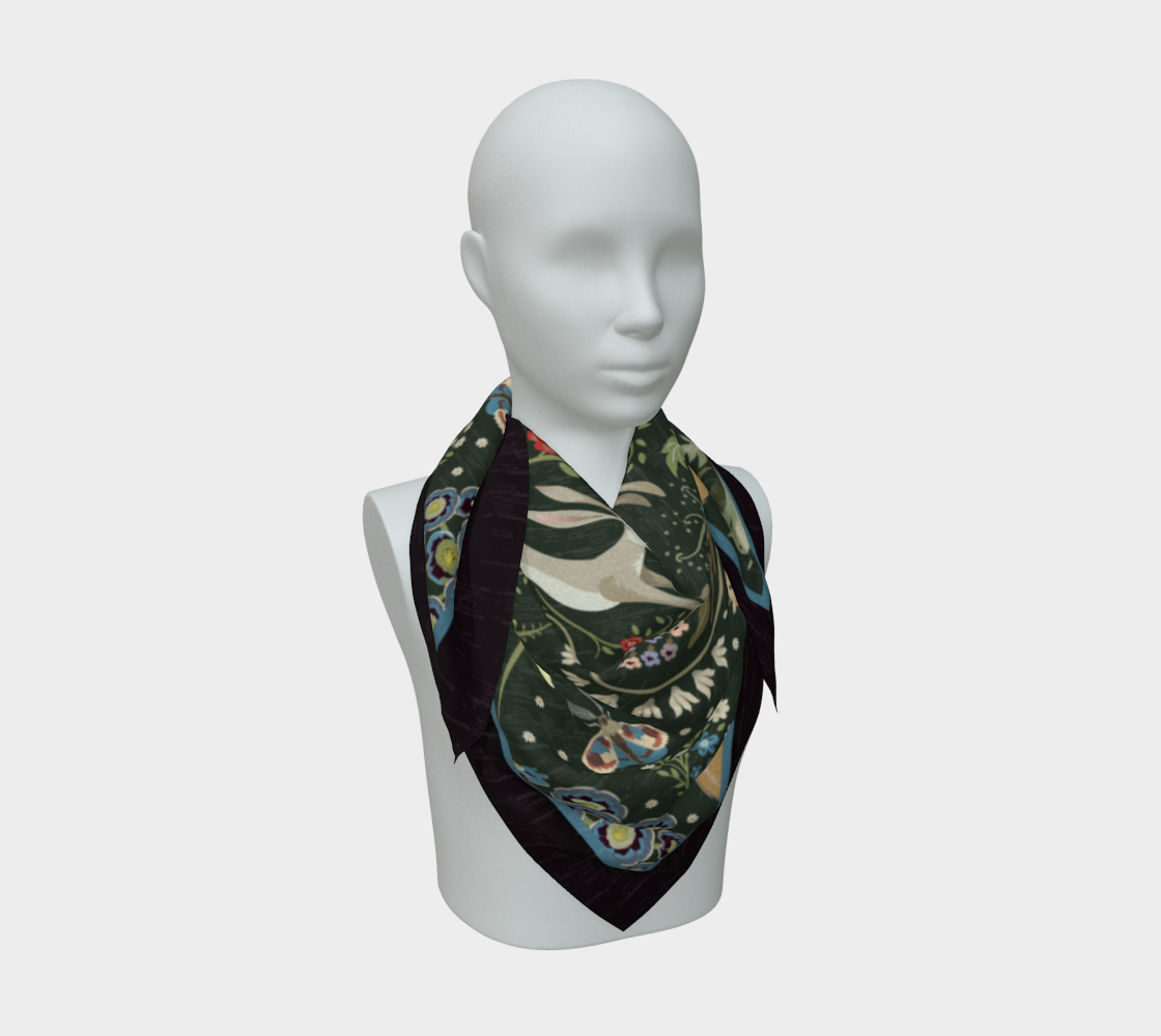 Heritage Garden Silk Scarf