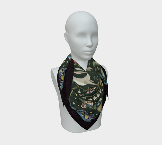 Heritage Garden Silk Scarf